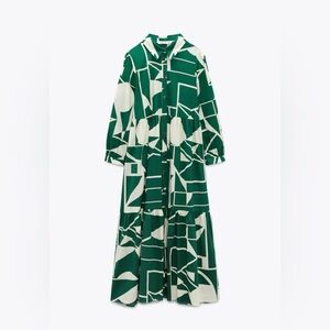 Zara Long Print Dress, SZ XL, NWT